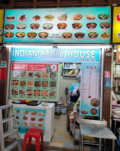 Indian Curry House Newton Circus stall exterior with takeaway menu